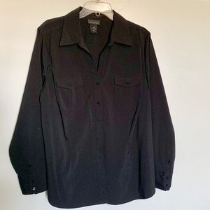 Lane Bryant 18/20 true black dress shirt